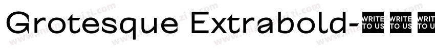 Grotesque Extrabold字体转换